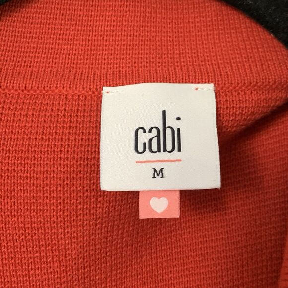 Cabi Coronation Sweater Knit Blazer Women M Red Pockets Preppy Twee Regency Work - Picture 6 of 11